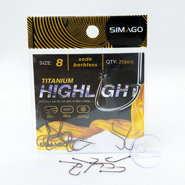 Lưỡi titan High Light Simago Sode không nghạnh đen