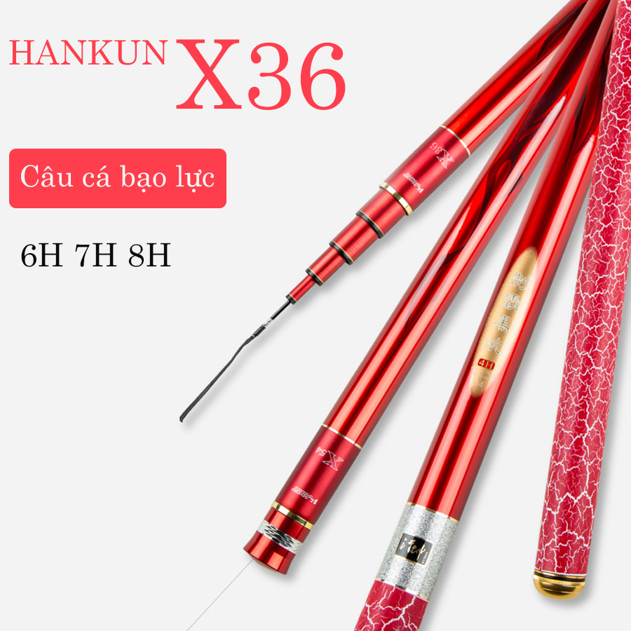 Cần HANKUN X36 (Màu Đỏ)